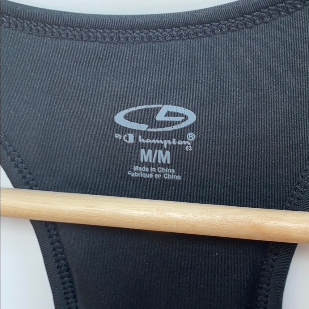 Black Workout Tank 2 in1 with Bra - Picture 4 of 6